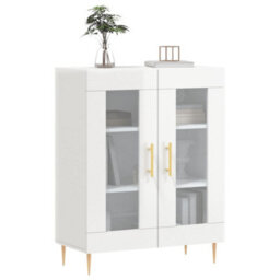Berkfield Classic Sideboard High Gloss White 69.5X34X90 Cm Engineered Wood - thumbnail 3
