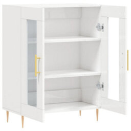 Berkfield Classic Sideboard High Gloss White 69.5X34X90 Cm Engineered Wood - thumbnail 6