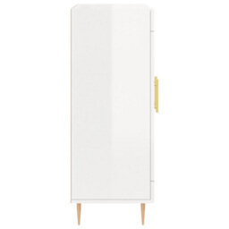 Berkfield Classic Sideboard High Gloss White 69.5X34X90 Cm Engineered Wood - thumbnail 7