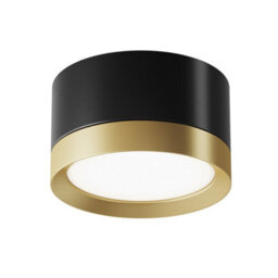 Luminosa Lighting Luminosa Maytoni Hoop Surface Mounted Downlight Black, Gold, 5Cm, Gx53 - thumbnail 2