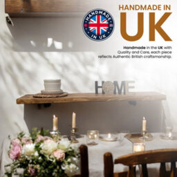 MKGT Rustic Breakfast Bar 30Cm Kitchen Shelf Coffee Pub Table (Tudor Oak, 90Cm Long) - thumbnail 2