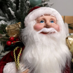 Samuel Alexander 40Cm Red Standing Santa With Gift Sack Christmas Indoor Decoration - thumbnail 2
