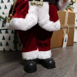 Samuel Alexander 40Cm Red Standing Santa With Gift Sack Christmas Indoor Decoration - thumbnail 6