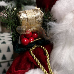 Samuel Alexander 40Cm Red Standing Santa With Gift Sack Christmas Indoor Decoration - thumbnail 7