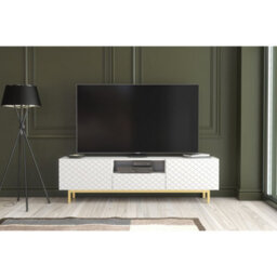 Creative Furniture Diamond Luxe Tv Unit 180Cm - White - thumbnail 2