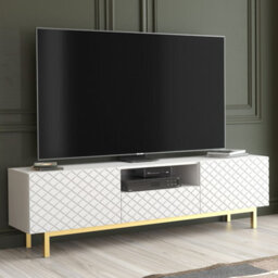 Creative Furniture Diamond Luxe Tv Unit 180Cm - White - thumbnail 5