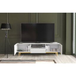 Creative Furniture Diamond Luxe Tv Unit 180Cm - White - thumbnail 3