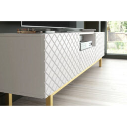 Creative Furniture Diamond Luxe Tv Unit 180Cm - White - thumbnail 4