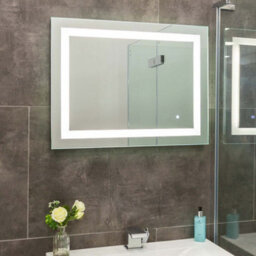 Plum&clay Luca Led Illuminated Backlit Bathroom Mirror With White And Blue Light (H)600mm (W)800mm - thumbnail 4