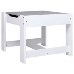 Vidaxl Children's Table With 2 Chairs White Mdf Children's Tables And Chairs - thumbnail 5