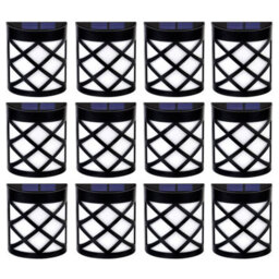 Taylor & Brown 12 Pack Solar Fence Lights, 6 Led Waterproof Outdoor Lamps For Garden, Patio, Yard, Stairs, Wall, Gate