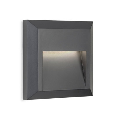 Luminosa Lighting Luminosa Enzo Led Resin Wall & Step Light - Square Graphite Ip65