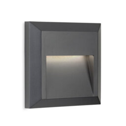 Luminosa Lighting Luminosa Enzo Led Resin Wall & Step Light - Square Graphite Ip65