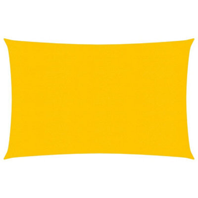 Berkfield Sunshade Sail 160 G/m2 Yellow 2.5X4.5 M Hdpe - image 1