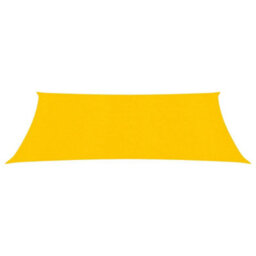 Berkfield Sunshade Sail 160 G/m2 Yellow 2.5X4.5 M Hdpe - thumbnail 2