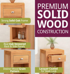 Hallowood Furniture Waverly Oak Bathroom Cabinet - thumbnail 4