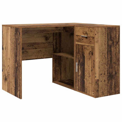 Berkfield Stylish Corner Desk Old Wood 102X88X75 Cm Engineered Wood - image 1