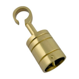 Ropeservices Uk 8 X 24mm Polished Brass Decking Rope Hook Fittings Fixings Barrier Set - thumbnail 5