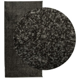 Walplus Rug Istan High Pile Shiny Look Anthracite 100X200 Cm - thumbnail 3