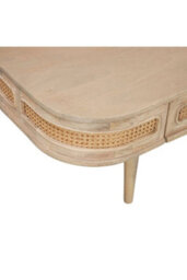 Burford Solid Mango 45Cm Circular 1 Drawer Coffee Table - thumbnail 6