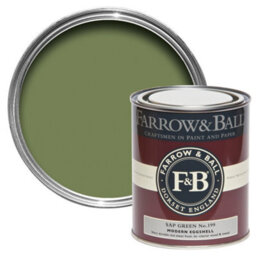 Farrow & Ball Modern Sap Green No.199 Eggshell Interior Metal & Wood Paint, 750Ml - thumbnail 1
