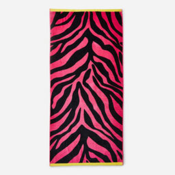 Allure Bath Fashions Jumbo Zebra Print Beach Towel 90 X 180Cm - 100% Cotton