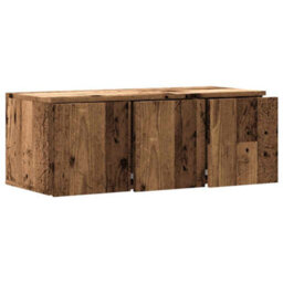 Berkfield Sturdy Tv Cabinet Old Wood 80X34X30 Cm Engineered Wood - thumbnail 9