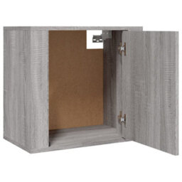 Berkfield Wall-Mounted Bedside Cabinet Grey Sonoma 50X30X47 Cm - thumbnail 5