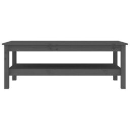 Berkfield Coffee Table Grey 110X50X40 Cm Solid Wood Pine - thumbnail 3
