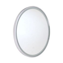 Homestylestore 600mm Chrome Wall Mounted Cool White Led Round Bathroom Mirror