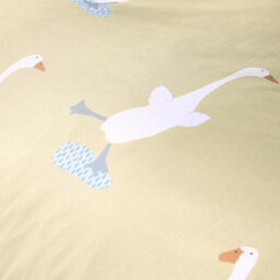 Fusion Puddles The Duck Easy Care Yellow Reversible Duvet Cover Set - thumbnail 7