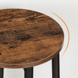 Set Of 2 Round Pub Kitchen Bar Stools Dining Chairs - thumbnail 3