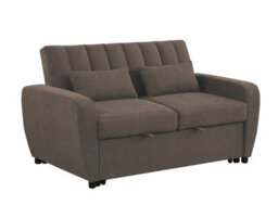 Mattress Guru Gibson 2 Seater Pull-Out Sofa Bed Fabric Guest Bed In Brown - thumbnail 2