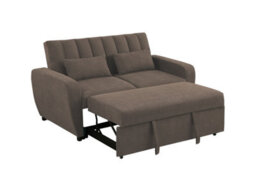 Mattress Guru Gibson 2 Seater Pull-Out Sofa Bed Fabric Guest Bed In Brown - thumbnail 3