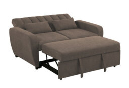 Mattress Guru Gibson 2 Seater Pull-Out Sofa Bed Fabric Guest Bed In Brown - thumbnail 4