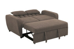 Mattress Guru Gibson 2 Seater Pull-Out Sofa Bed Fabric Guest Bed In Brown - thumbnail 5
