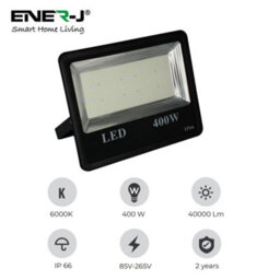 Ener-J 400W Led Non Pir Floodlight Ip66 Waterproof 40000Lm Daylight 6000K - thumbnail 3
