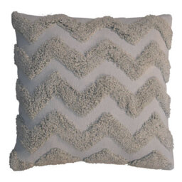 Wyld Haus Set Of 2 Nopparat Natural Grey Zig-Zag Rectangular Cushions 450 X 150 mm - thumbnail 2