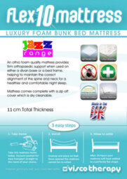 Mattress Guru Jazz Mattress, Firm Support, Reflex Foam, Silent Sleep, Cream 5Ft (150X200) - thumbnail 2