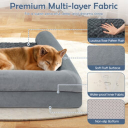Costway Orthopedic Foam Dog Bed Xxl Sized Large Pet Bed 135 X 90 X 18 Cm - thumbnail 6