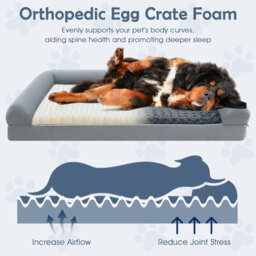 Costway Orthopedic Foam Dog Bed Xxl Sized Large Pet Bed 135 X 90 X 18 Cm - thumbnail 8