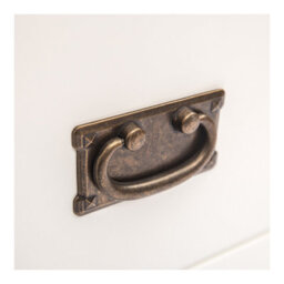 Cabinet Bits Cosenza 2 Drawer Bedside Table Brass Drop Handle - thumbnail 6