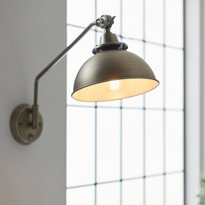 Pagazzi Lighting Pagazzi Madison Adjustable Antique Brass Wall Light - image 1