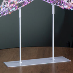 Samuel Alexander 45Cm Light Up White Christmas Tree On Metal Stand With Twinkling Rainbow Leds - thumbnail 7