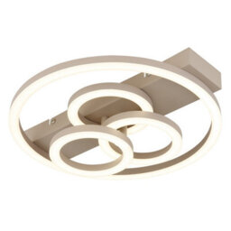 Luminosa Lighting Luminosa Darryl I Semi Flush Ceiling Light Matt Sand Led 3000/4000/6000K - thumbnail 1