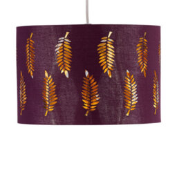 First Choice Lighting Fern - Burgundy Cut Out 25Cm Pendant Lightshade - thumbnail 2