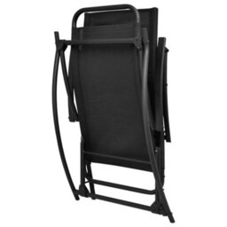 Walplus Garden Rocking Chair Steel And Textilene Black - thumbnail 5