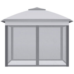 Outsunny Pop Up Gazebo Height Adjustable Canopy Tent W/ Carrying Bag, Grey - thumbnail 8