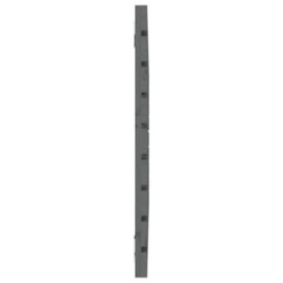 Berkfield Wall Headboard Grey 81X3X63 Cm Solid Wood Pine - thumbnail 5