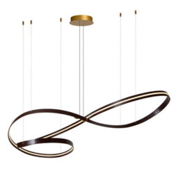 Lucide Slalom Led Ceiling Pendant Light With Remote Control Coffee - thumbnail 8